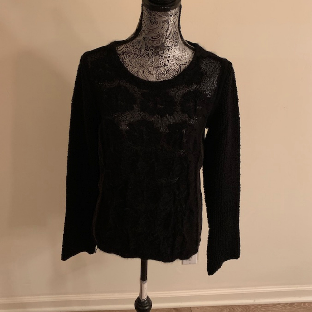 Black Sonia Rykiel Long-sleeve Blouse
